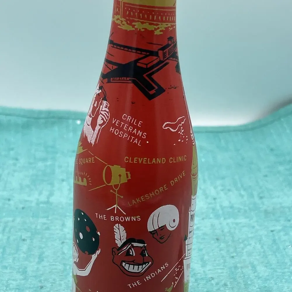 Vintage Cleveland Ohio ABCB Convention Red Owens Illinois Orange Bottle 1956